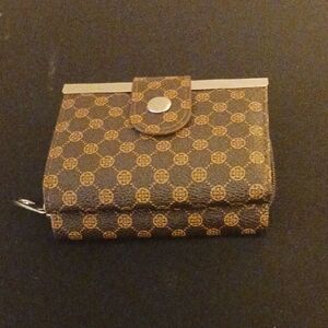 Brown Patterned Wallet